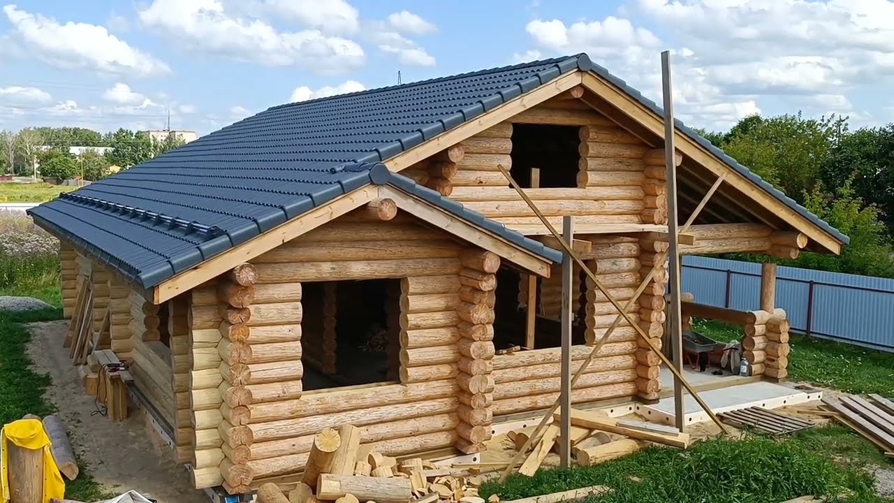 Строительство деревянного дома из бревна